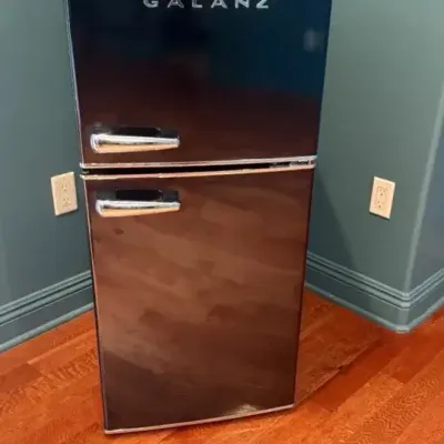 Galanz Black Fridge Mini Size- Excellent Condition Running Well