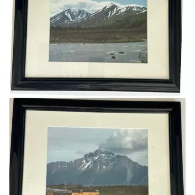 Framed Alaskan Photographic Landscape Pair