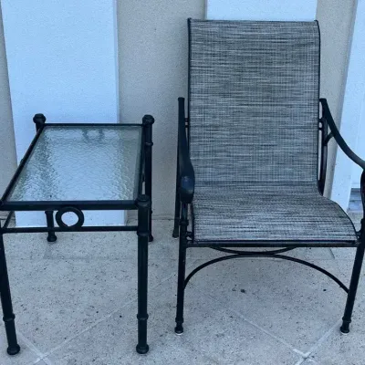 Patio Chair & Side Table
