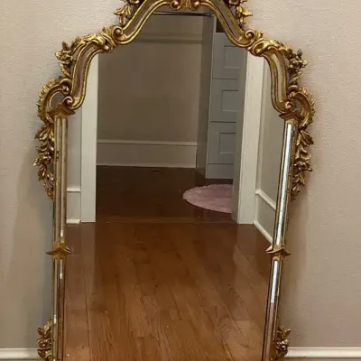 Rococo-style Gold Gilt Wall Mirror