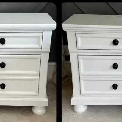 Walter By Wabash White Side Table Pair