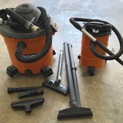 Rigid Wet/Dry Shop Vac & Bac-Eng Ash Vac