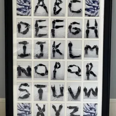 Alphabet Picture Print w/ Frame