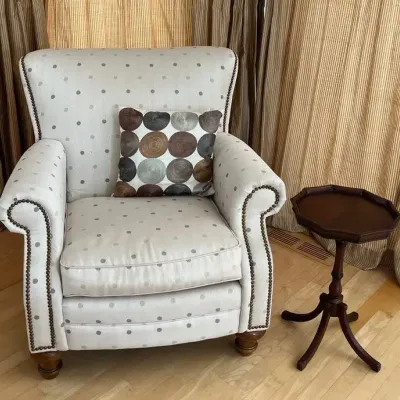 Laz-Z-Boy Wingback Armchair & Accent Table