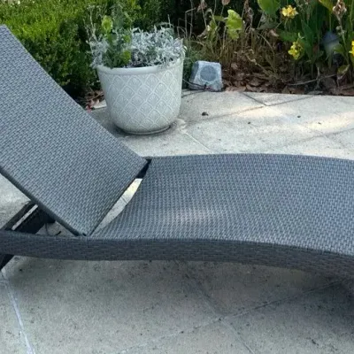 Adjustable Outdoor Chaise Lounge: Lot A