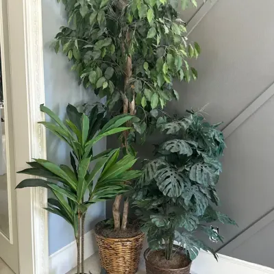 Faux Plant/Tree Trio