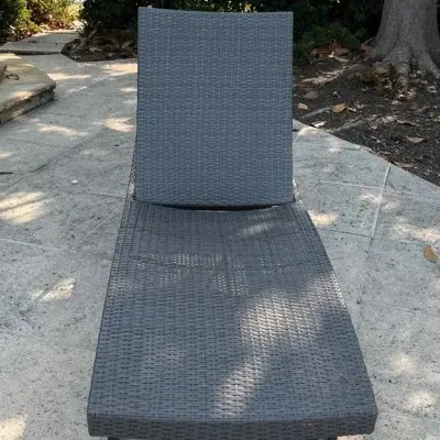 Adjustable Outdoor Chaise Lounge: Lot C