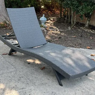 Adjustable Outdoor Chaise Lounge: Lot B