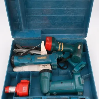 Makita Cordless Power Tool Set in Blue Case