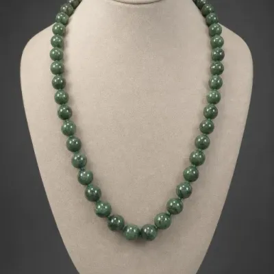 Green Beaded Necklace
