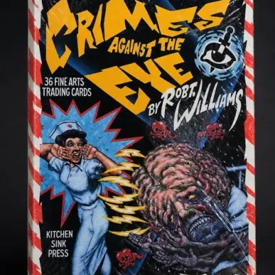 Crimes Against the Eye Trading Cards Box by Robert Williams