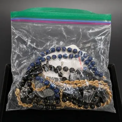 Bagged Assorted Costume Necklaces and Beaded Jewelry