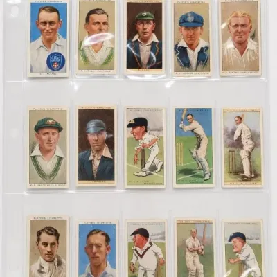 Assorted Cricket Player Tobacco Cards Collection