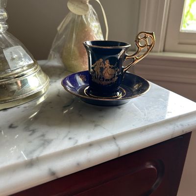 Limoges Castel Demitasse Cup and Saucer