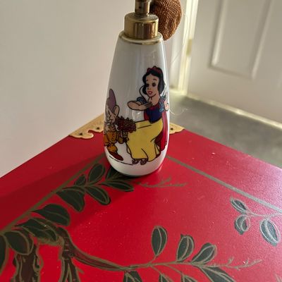 Vintage Walt Disney Snow White and Dopey Ceramic Perfume Atomizer