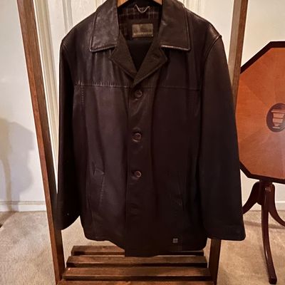 Vintage Rainforest Dark Brown Genuine Leather Mens Jacket