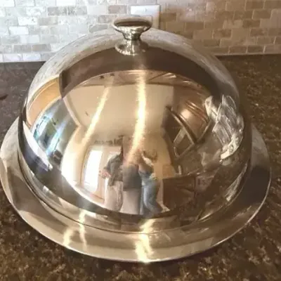 Frontgate Hot/Cold serving platter w/cover 