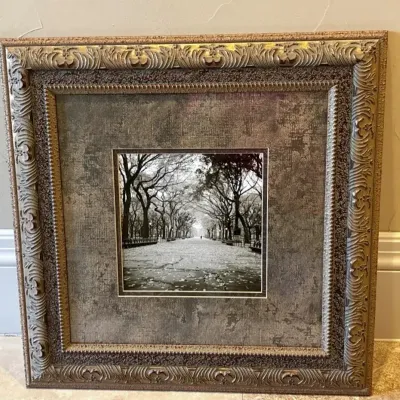 Framed Landscape Wall Art Piece