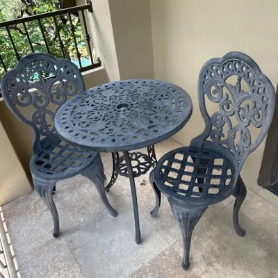 Three Piece Aluminum Bistro Set *Upstairs*