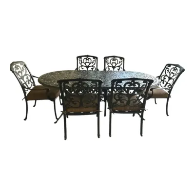 Hanamint St. James Cast Aluminum Patio Table And Chairs