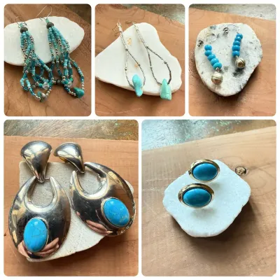 Santa Fe Blues – Sterling Silver & Turquoise Southwestern Earring Collection