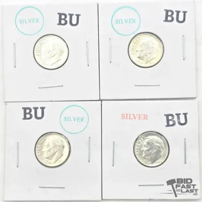 1420 4 1964d roosevelt dimes