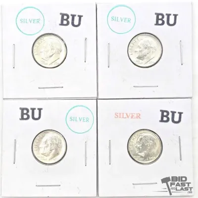 1419 4 1964d roosevelt dimes