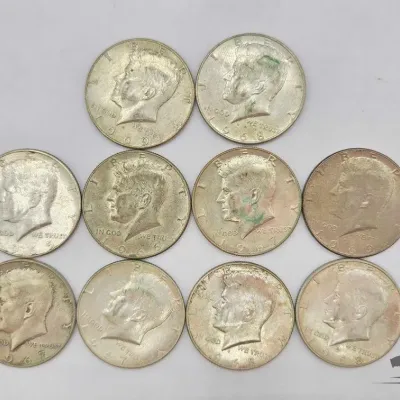1452 10 1965 1969 kennedy half dollars 114 9g