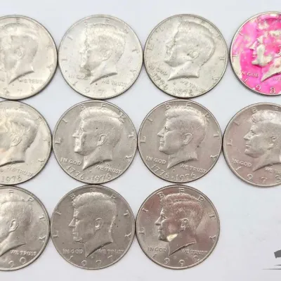 1606 post 1970 kennedy half dollars 123 3g