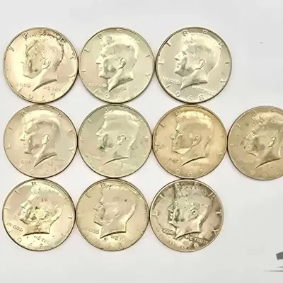 1456 10 1965 1969 kennedy half dollars 113 7g