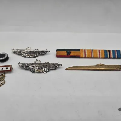 1750 wwii usn submarine combat patrol pins