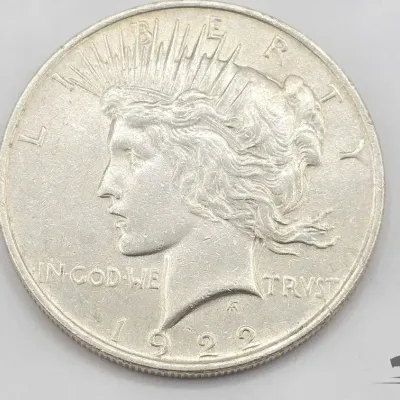 1304 1922 silver peace dollar 26 7g