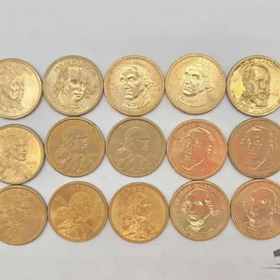 1602 15 2000 2011 gold plated dollars 120 0g