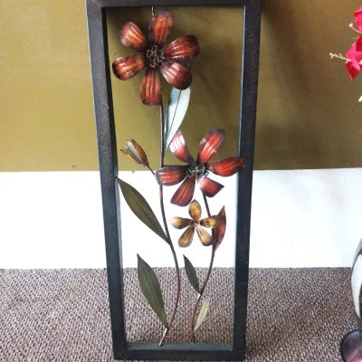 Sale Photo Thumbnail #74: METAL ART MEASURES 34X13, VASE 24" TALL