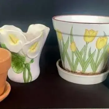 Floral Themed Flower Pot Assortment 