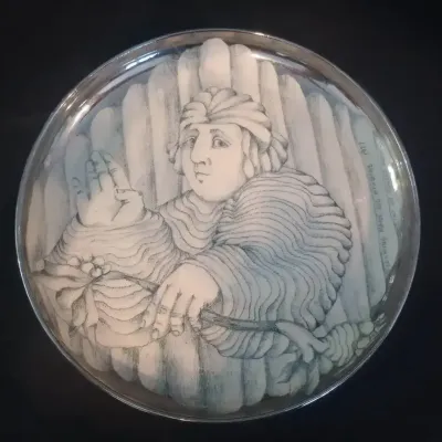 Mary Lou Higgins & Edward Higgins 1977 Commemorative Plate