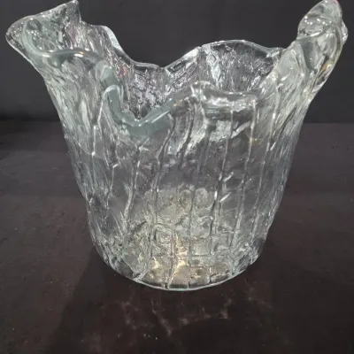Vintage Blenko Don Shepherd Mid-Century Glass Ice Bucket