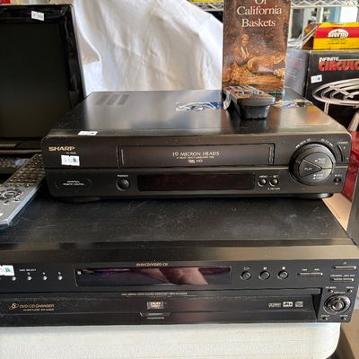 VCR and DVD player