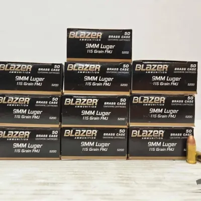 1356 500 rounds of 9mm ammunition