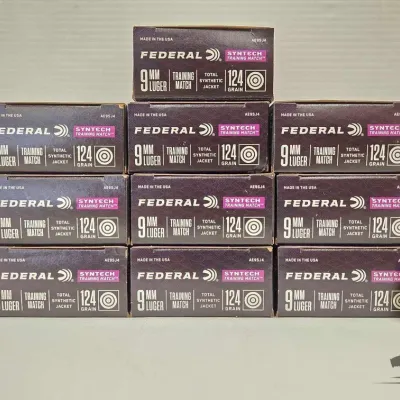 1340 500 rounds of 9mm luger ammunition