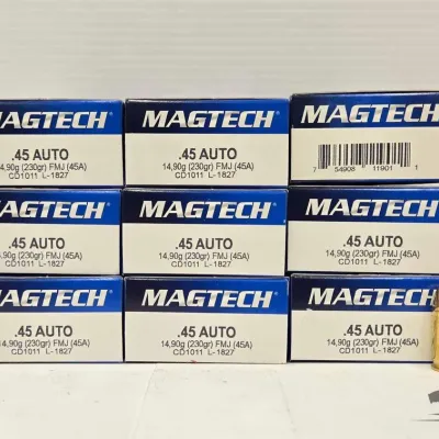 1329 450 rounds of 45 auto ammunition