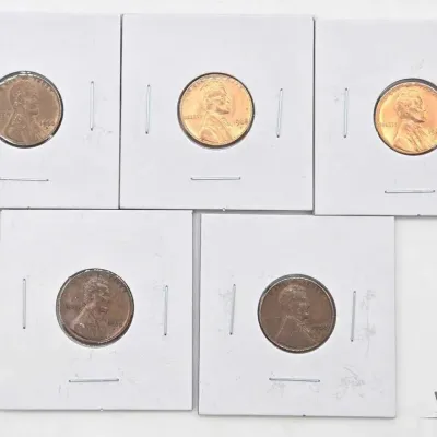 56 5 1960 1968 pennies