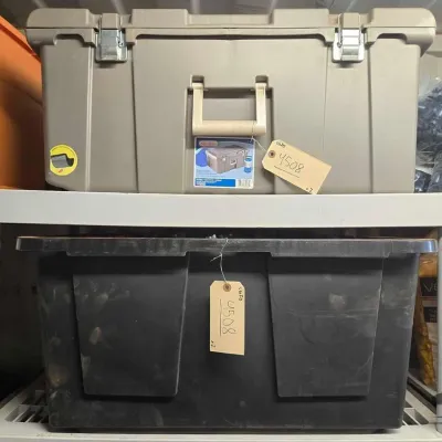 4508 2 bins of used 12ga shotshells