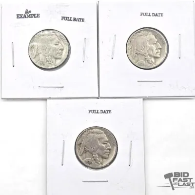 68 3 1934 1937 full date buffalo nickels