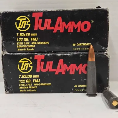 Sale Photo Thumbnail #212: 1202 80 rounds of 7 62x39mm ammo
