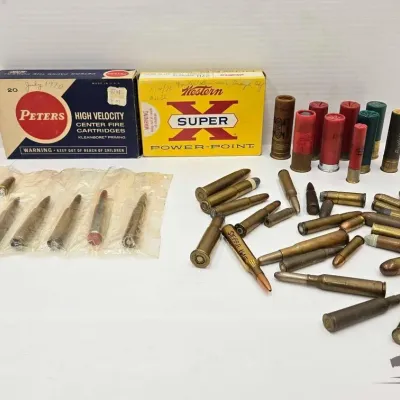 Sale Photo Thumbnail #214: 1204 approx 70 rounds of assorted ammo