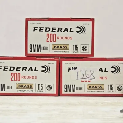 1344 600 rounds of 9mm ammunition