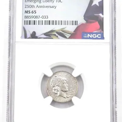 50 graded 250th anniversary 2026 emerging liberty dime