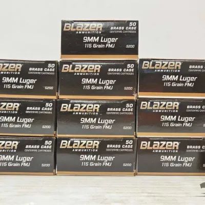 1351 500 rounds of 9mm ammunition