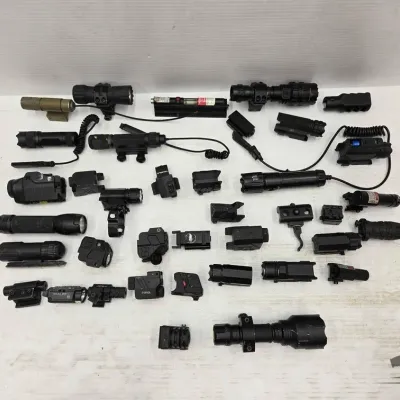 Sale Photo Thumbnail #313: 1844 rifle laser and flashlight attachments